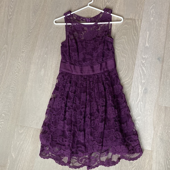 BB Dakota purple lace dress, size 0 - Picture 2 of 5